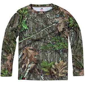 Mossy Oak Mannen Camo Lange Mouw Performance Tech Tee Jacht Shirt Lange Mouwen Lange Mouw