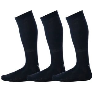 Pierre Henry Over the Calf Sokken voor Heren (3 paar) | Katoenen Jurk Sokken | Zwarte Sokken ontworpen om 12+ uur op te blijven | Zwart op Zwart (Maat 38-44) (3-paar), Zwart op zwart