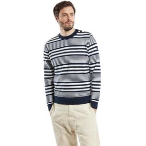 Armor Lux Marine trui, Marine Deep/Milk, L