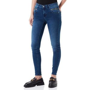 ONLY Onlroyal Reg Doub Zip Skinny DNM EXT Jeans voor dames, donkerblauw (dark blue denim), (XL) W x 32L