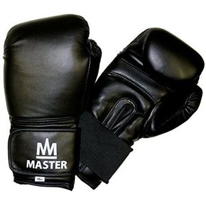 MASTER bokshandschoenen volwassenen TG10 punchinghandschoenen, zwart, 10 oz