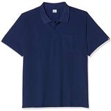 BP 1612-181 poloshirt van duurzaam gemengd weefsel nachtblauw, maat 2XL