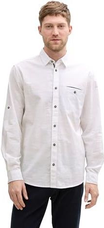 Tom Tailor - Vrijetijdsoverhemd - Regular Fit - Effen - Puur Katoen