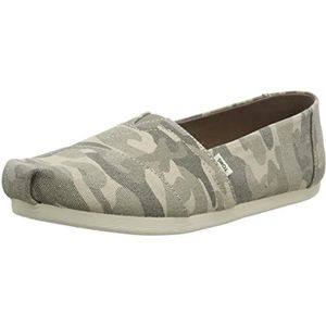 TOMS Dames Alpargata Print platte slippers, bruingrijs, 36 EU