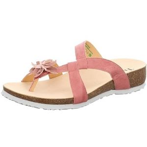 Think Julia teenslippers voor dames, chroomvrij, gelooid, duurzame teenslippers, candy/combi 5010, 41 EU, Candy Combi 5010, 41 EU