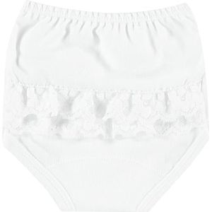 Babidu 2103 babystramp, volant kant, wit 1), 68 (grootte van de fabrikant: 6) Unisex baby