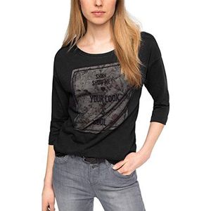 edc by ESPRIT T-shirt voor dames, zwart (black 001), XL