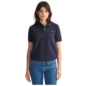 GANT Unisex Shield Ss Pique poloshirt voor kinderen, Marineblauw (Dusty Navy), 134-140