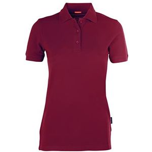 HRM Dames Heavy Performance Polo, Bordeaux, Maat XL I Premium Dames Poloshirt I Basic Polo Shirt Wasbaar tot 60°C I Hoogwaardige & Duurzame Dameskleding I Werkkleding