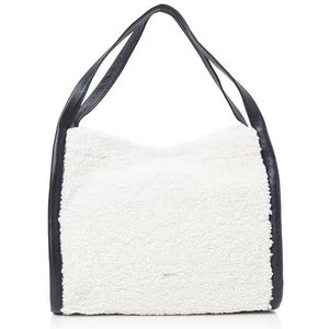 ABRO Shopper 24h Small, unisex tas voor volwassenen, ivoor/zwart, ivoor/zwart