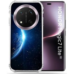 Cokitec Versterkte hoes voor Honor Magic 7 Lite 5G Universe Planeet Aarde
