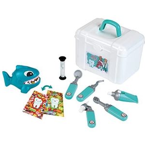 Theo Klein 4326 Tandartskoffer met accessoires | Incl. haai voor tandonderzoeken, tandartsspiegel, boor, tandenborstel en nog veel meer | Voor kinderen vanaf 3 jaar