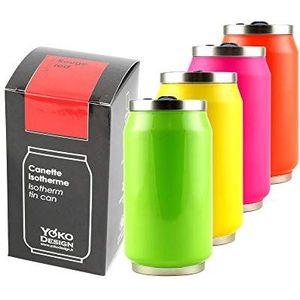 Yoko Design Thermoskan, dubbelwandig, van roestvrij staal, BPA-vrij, herbruikbaar, milieuvriendelijk, voor water, sport, kinderen, kantoor, reizen, 280/500/700 ml