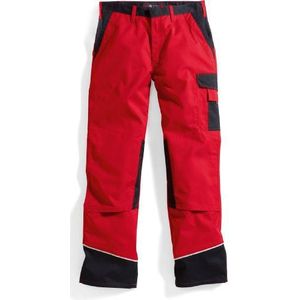 BP 1609-559-81-44n Werkbroek, met zakken, 245,00 g/m² stofmix, rood/zwart, 44n