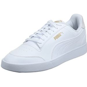 PUMA Shuffle Sneaker voor heren, Puma Wit Puma Wit Puma Team Goud, 39 EU