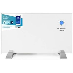 Orbegozo REW 1000 Digitaal wifi-verwarmingspaneel, 1000 W, digitaal lcd-scherm, programmeerbaar, draadloos via Orbegozo APP, wit