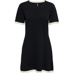 Only - Onlkarina Ss A-Line Dress - Zwart - Korte Jurk
