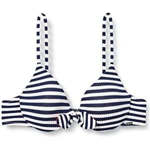 Sylvie Flirty Swimwear Babett Bikinitop voor dames, Blauw (Zwart/Wit Strepen 0005), 42 NL