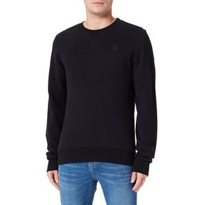 acalmar Heren sweatshirt van biologisch katoen 36623372-AC01, zwart, S, zwart, S