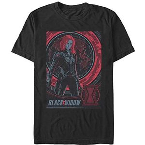 Marvel Black Widow - Widow Globe Unisex Crew neck T-Shirt Black XL