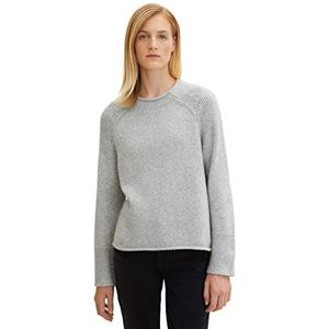 TOM TAILOR Dames Gebreide trui 1034082, 30282 - Concrete Grey Melange, XXS