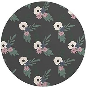 Questo Casa, Ronde digitaal bedrukte muismat, antislip onderkant, voor kantoor en thuis, diameter: 22 cm