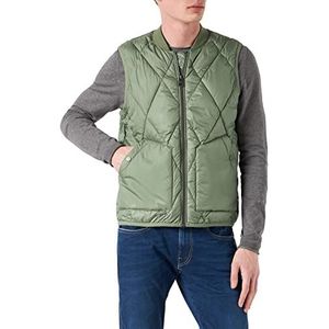 s.Oliver Men's 130.12.202.16.155.2109250 vest zonder mouwen, kaki/olijf, M