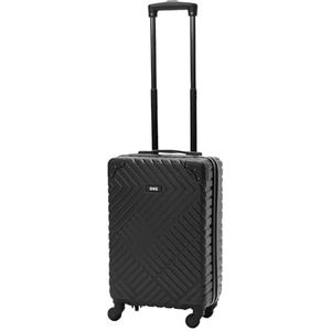 OHS Bagagekoffers, harde schaal, duurzaam, lichtgewicht, handgrepen met 4 wielen, gemakkelijk mee te nemen - handbagage, middelgrote koffer, grote koffer, Zwart, 3 Piece Set, 4 WIEL HARDE SHELL KOFFER