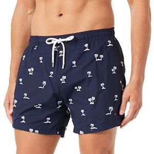 BOSS Heren White Shark Swim_Short, Navy413, XL, Navy413, XL