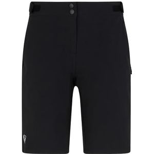 Ziener Dames Nilsa Outdoorshorts/fiets-/wandelbroek - ademend, sneldrogend, elastisch, zwart, 38
