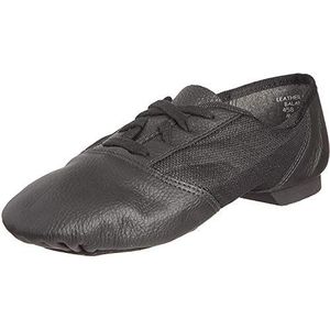 Capezio Jazz schoenen, veelzijdige zwarte jazzschoenen voor dames met flexibele suède zolen en ademend canvas, de perfecte jazzschoen voor dansoefeningen en -prestaties - zwart, maat 7
