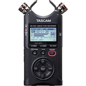 Tascam DR-40X draagbare audiorecorder met vier sporen en USB-interface