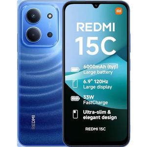 Redmi 15C 4+128 Moonlight Blue (No power adapter included)