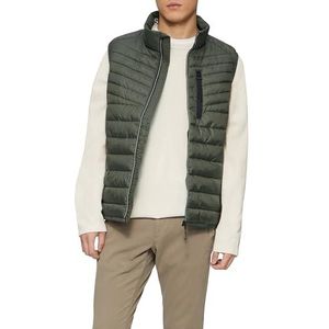 s.Oliver - Sportief Gewatteerd Vest - Olijfgroen - Mouwloos