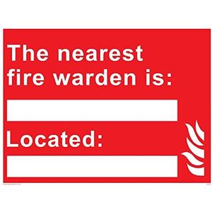 Viking Signs IF5241-A5L-V Brandweerkazerne informatiebord, Vinyl, 150 mm H x 200 mm W