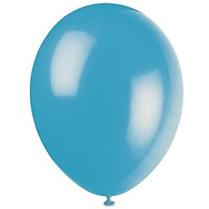 Unique Party Supplies 80009 latex feestballonnen - 30 cm - turquoise - verpakking van 10