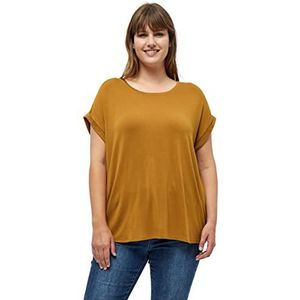 Peppercorn Dames Rosalinda Malucca Tee Curve T-shirt, bruin, 44 NL/Meer