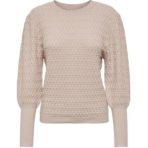 ONLY Dames ONLFAYE L/S POFFSLEEVE CC KNT pullover, Rose Smoke/Detail:Melange, M
