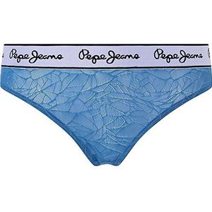 Pepe Jeans Vrouwen Mesh String Bikini Stijl Ondergoed, Dulwich Blauw, L, Dulwich Blauw, L