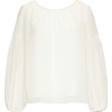 s.Oliver - BLACK LABEL - Blouse - Ivoor - Lichte Chiffon met Transparante Details