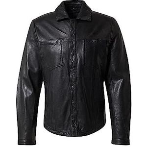 Freaky Nation The Strength-FN leren herenjas, zwart, L, zwart, L