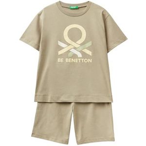 United Colors of Benetton Pyjama voor baby's en jongeren, Groen, 90 cm
