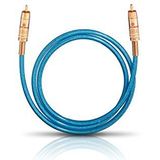 OEHLBACH NF 113 DI 300 - Digitale audio-cinch-kabel - hoogwaardige S/PDIF coaxkabel, meervoudige afscherming, 75 Ohm - 3m - blauw