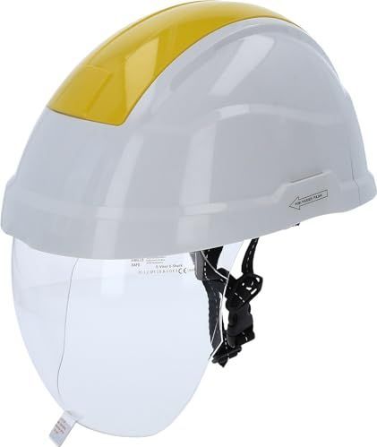 KS Tools - 117.0136 - Veiligheidshelm - Geel - Met Gezichtsbescherming