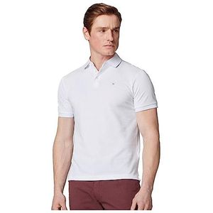 Hackett London Heren Stripe CLRBAND SS Poloshirt, wit (wit), S, Wit (wit), S