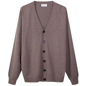 Diana Studio Heren beige/taupe, S gebreide jas met lange mouwen, S, beige/taupe, S