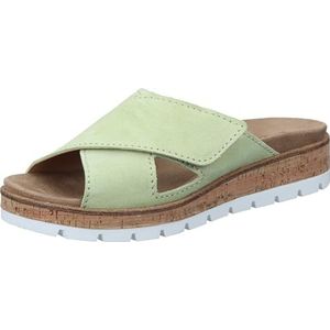 Comfortabel Dames 700673-07 slipper, 35 EU breed, groen, 35 EU Breed