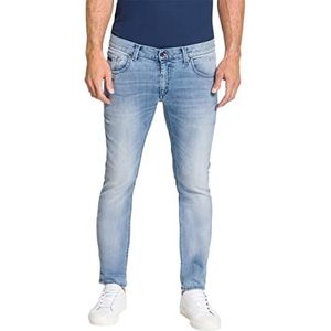 Pioneer Heren broek 5 Pocket Stretch Denim Jeans, Ocean Blue Fashion, 33W / 34L, Ocean Blue Fashion, 33W x 34L