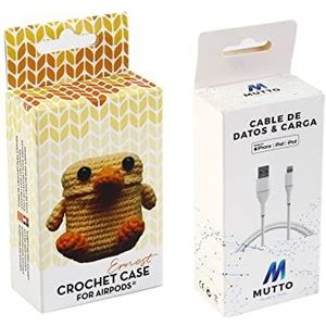 Set Airpods Crochet Ernest + USB Lightning-kabel MFI