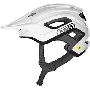 ABUS MTB-helm CliffHanger MIPS - fietshelm voor veeleisende trails - met MIPS impactbescherming & grote ventilatieopeningen - voor mannen en vrouwen - Wit glanzend, maat L